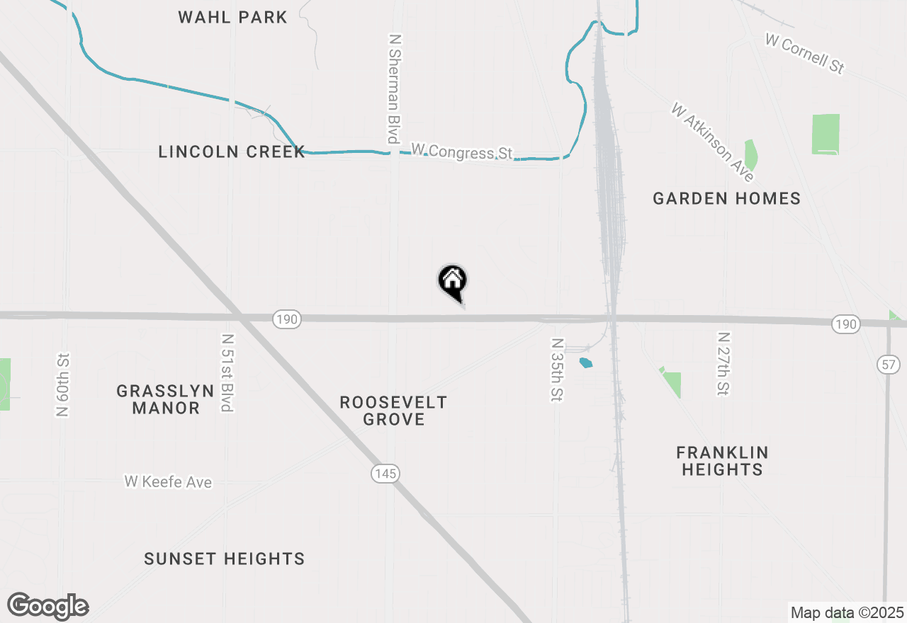 Map of 4008 W Capitol Dr, Milwaukee, WI 53216