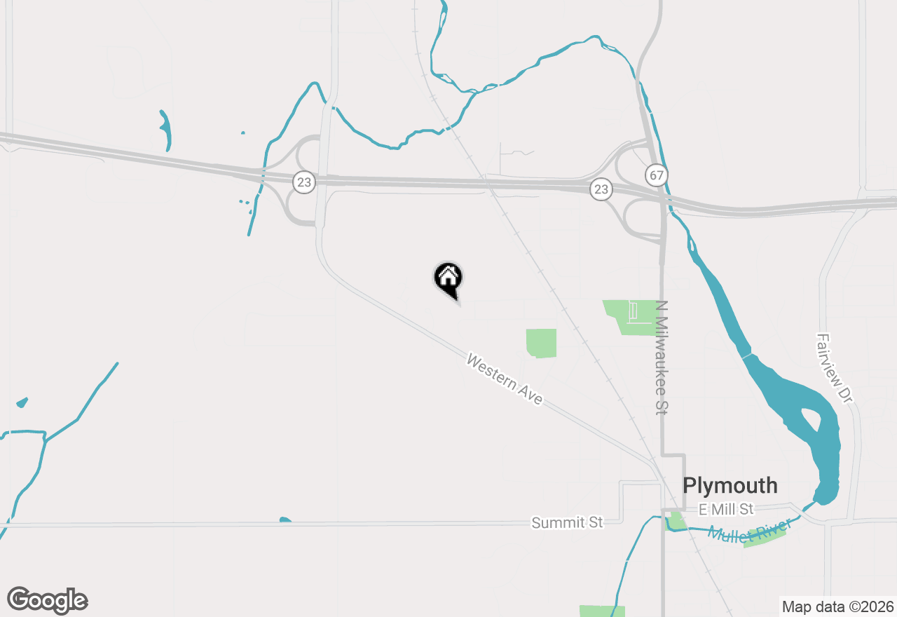 Map of 835 Suhrke Rd, Plymouth, WI 53073