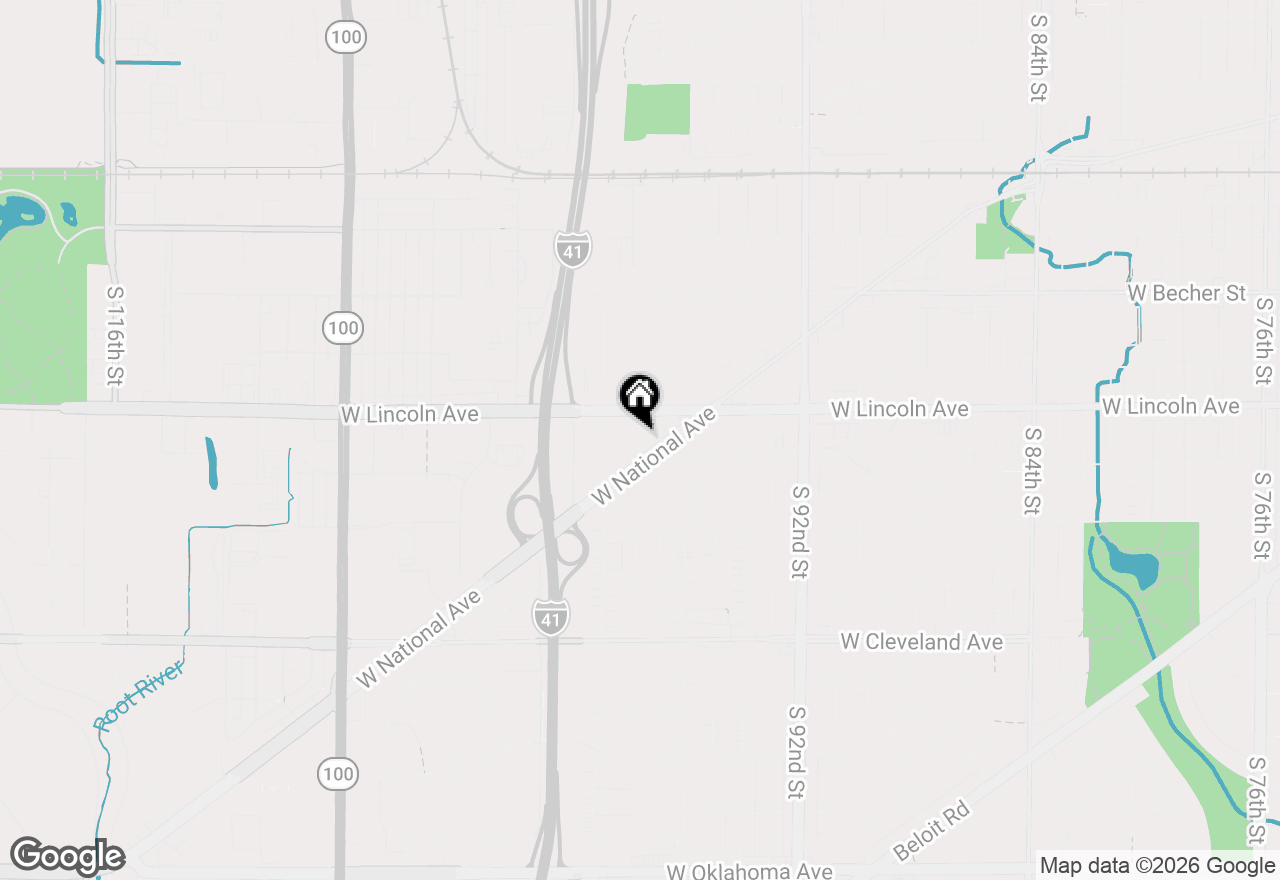 Map of 2338 S 98th St, West Allis, WI 53227