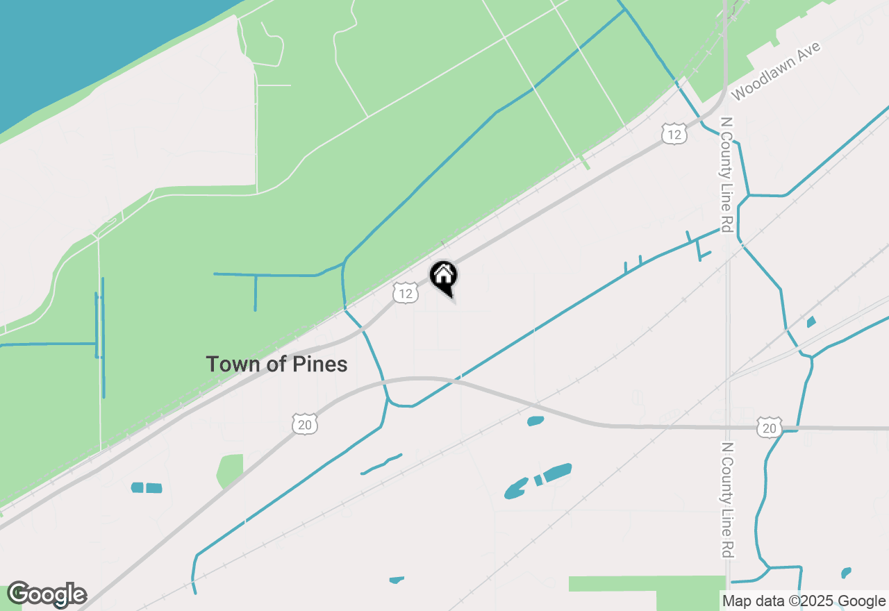 Map of 1536 Louisiana Street, Michigan City, IN 46360