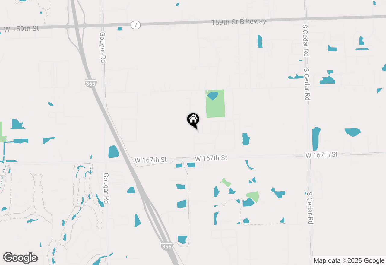 Map of 16524 S Winding Creek Lane, Lockport, IL 60441