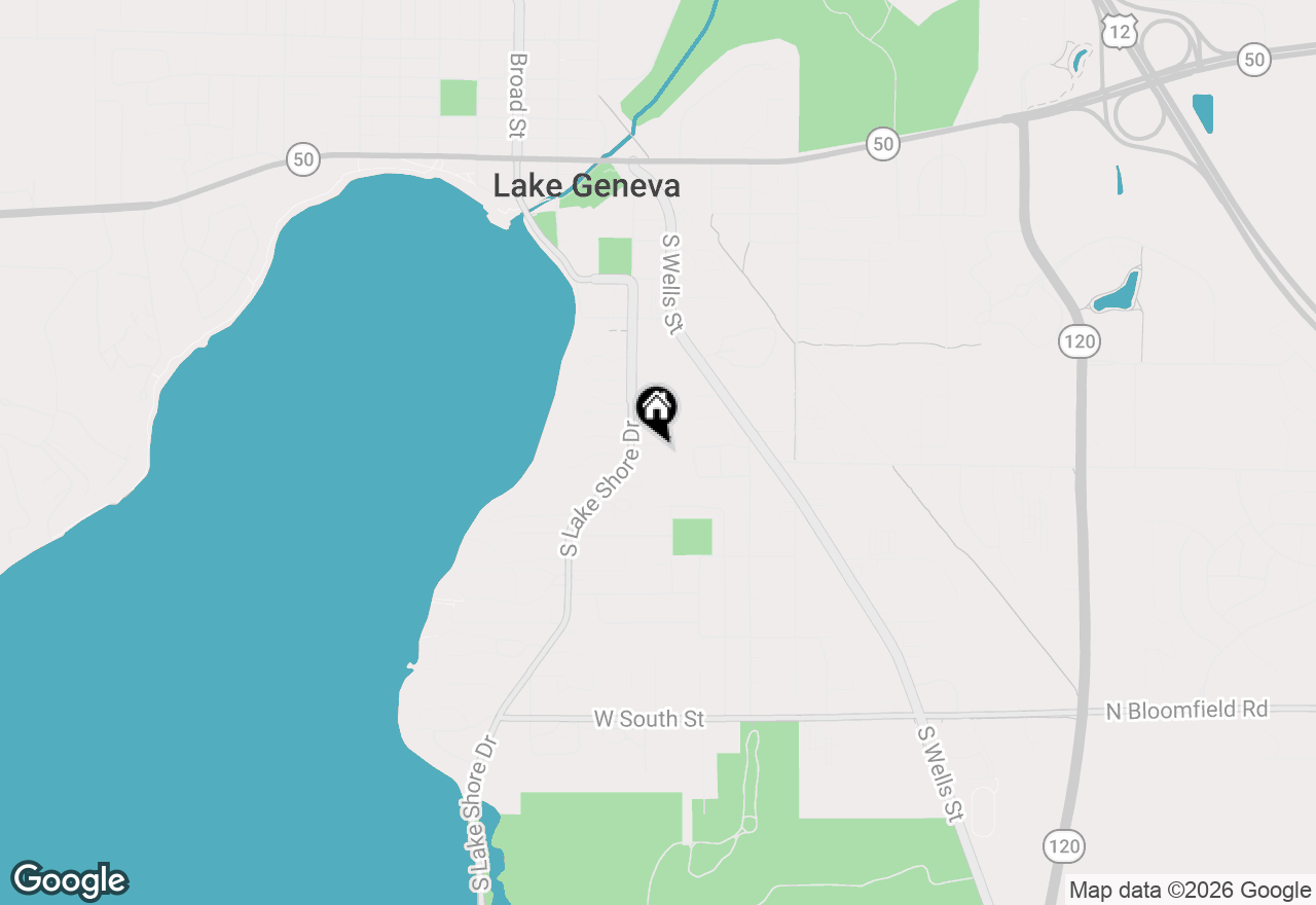 Map of 709 S Lake Shore Dr #4H, Lake Geneva, WI 53147