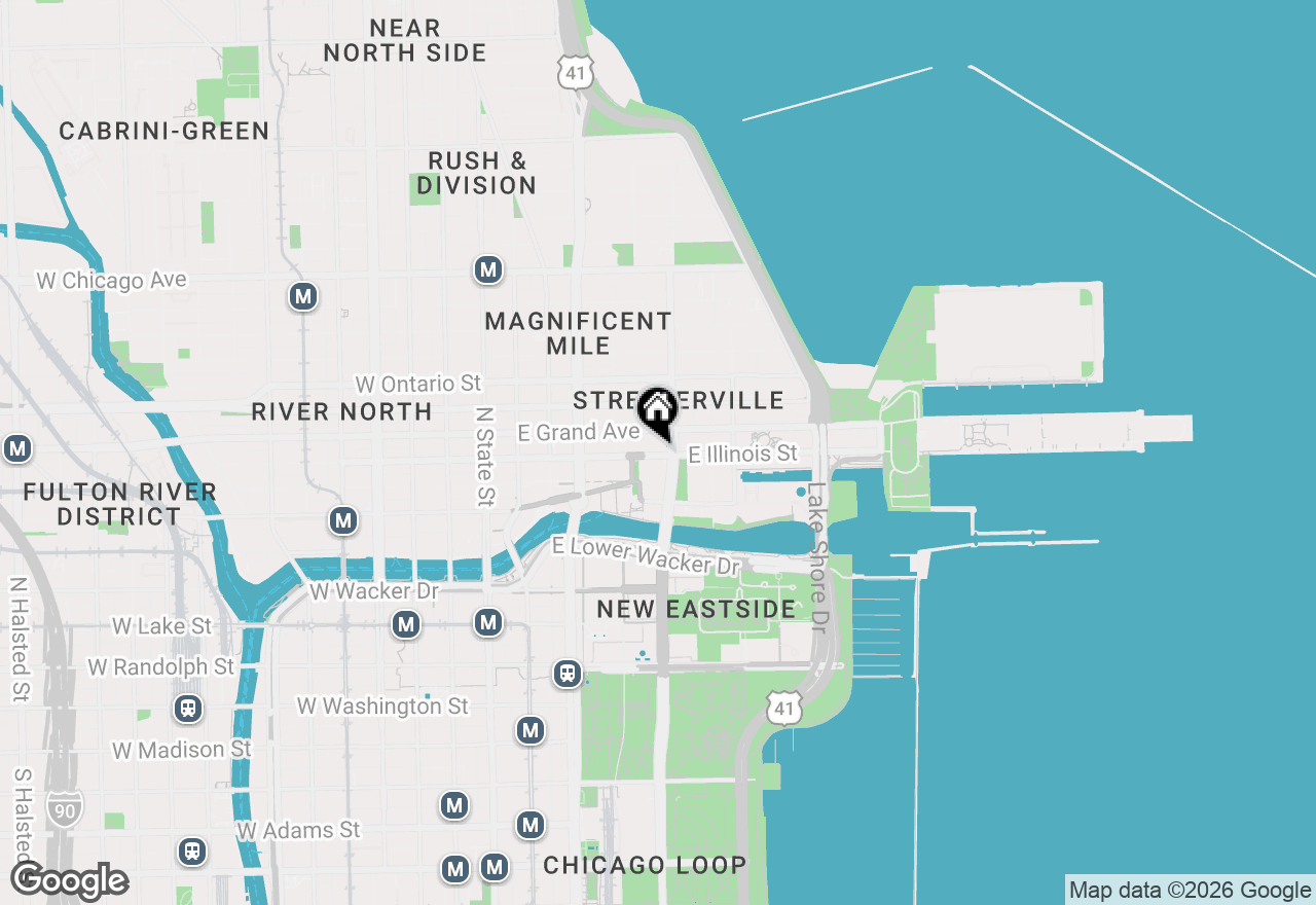 Map of 240 E Illinois Street #1106, Chicago, IL 60611