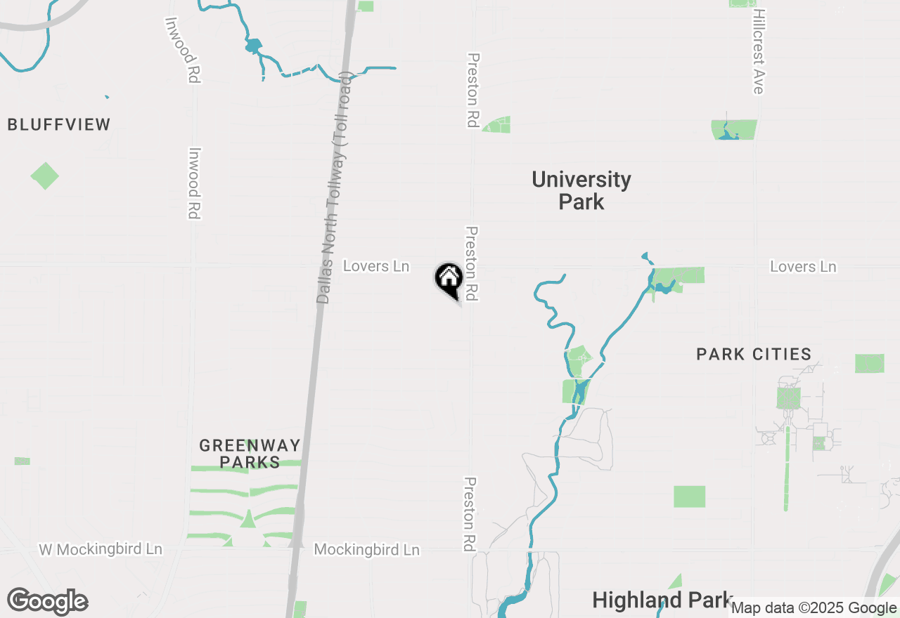 Map of 4129 Grassmere, University Park, TX 75205