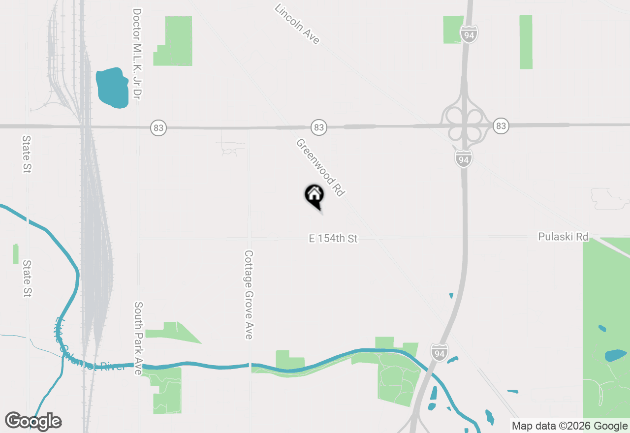 Map of 15321 Ellis Avenue, South Holland, IL 60473