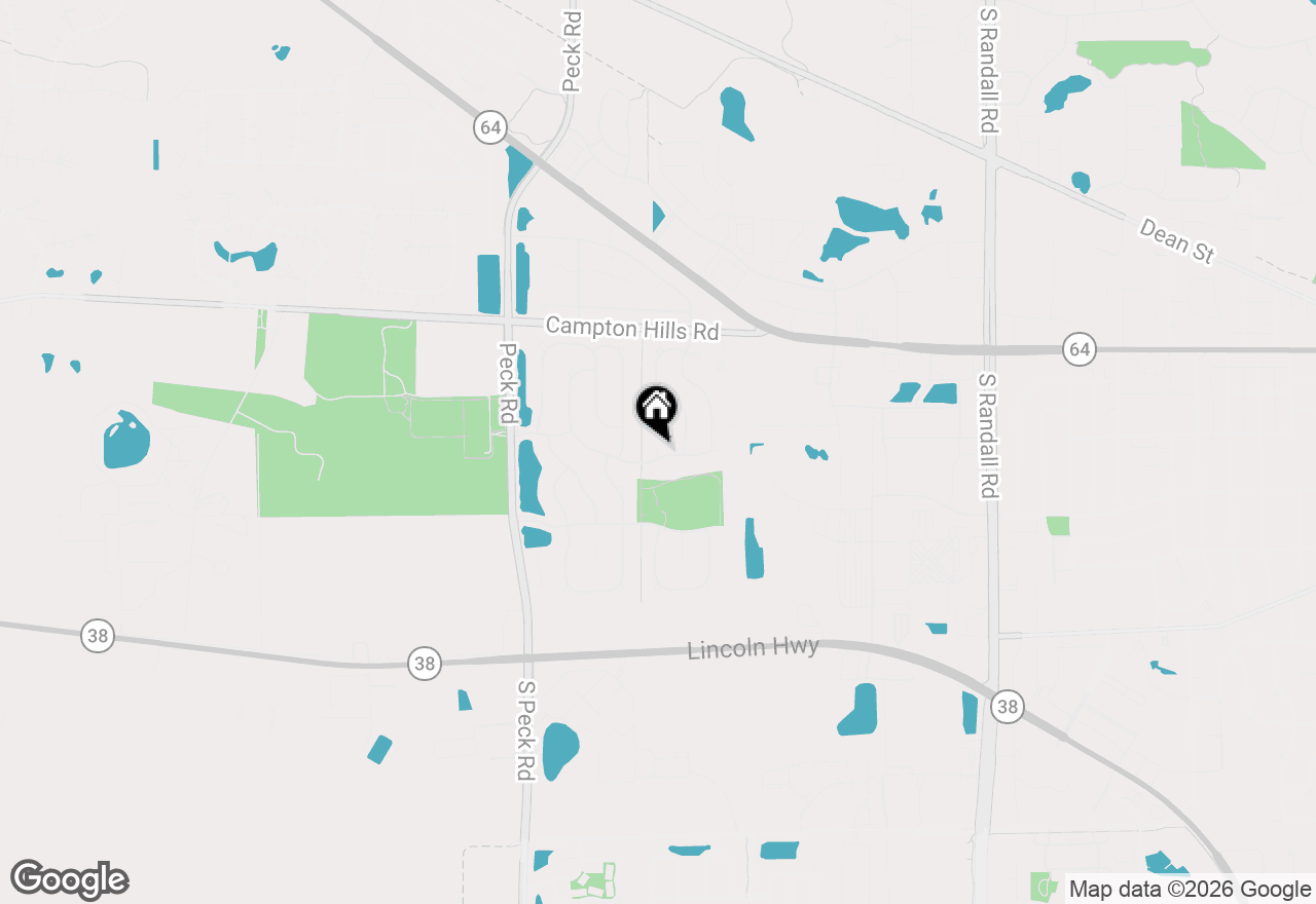 Map of 323 Fairmont Court, St. Charles, IL 60175