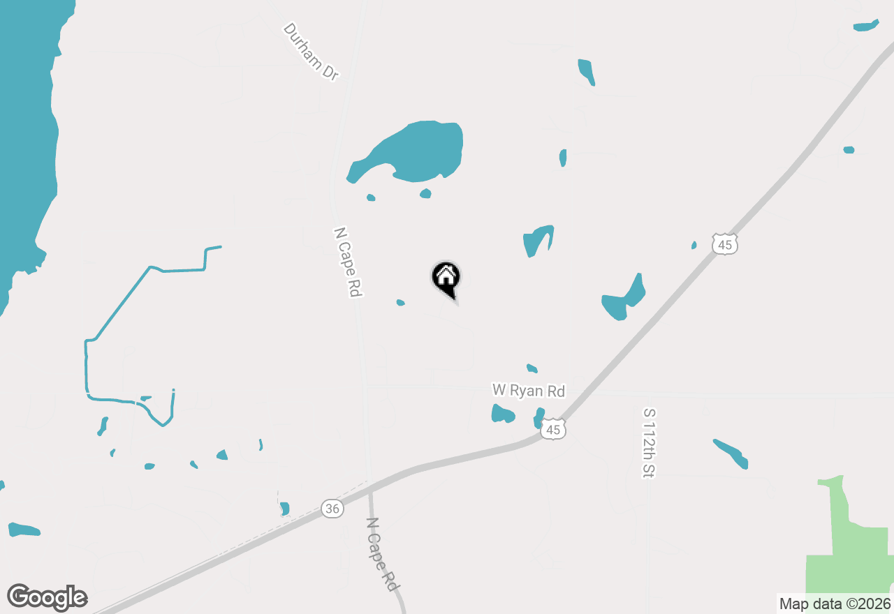 Map of 9163 S Overlook Way, Franklin, WI 53132