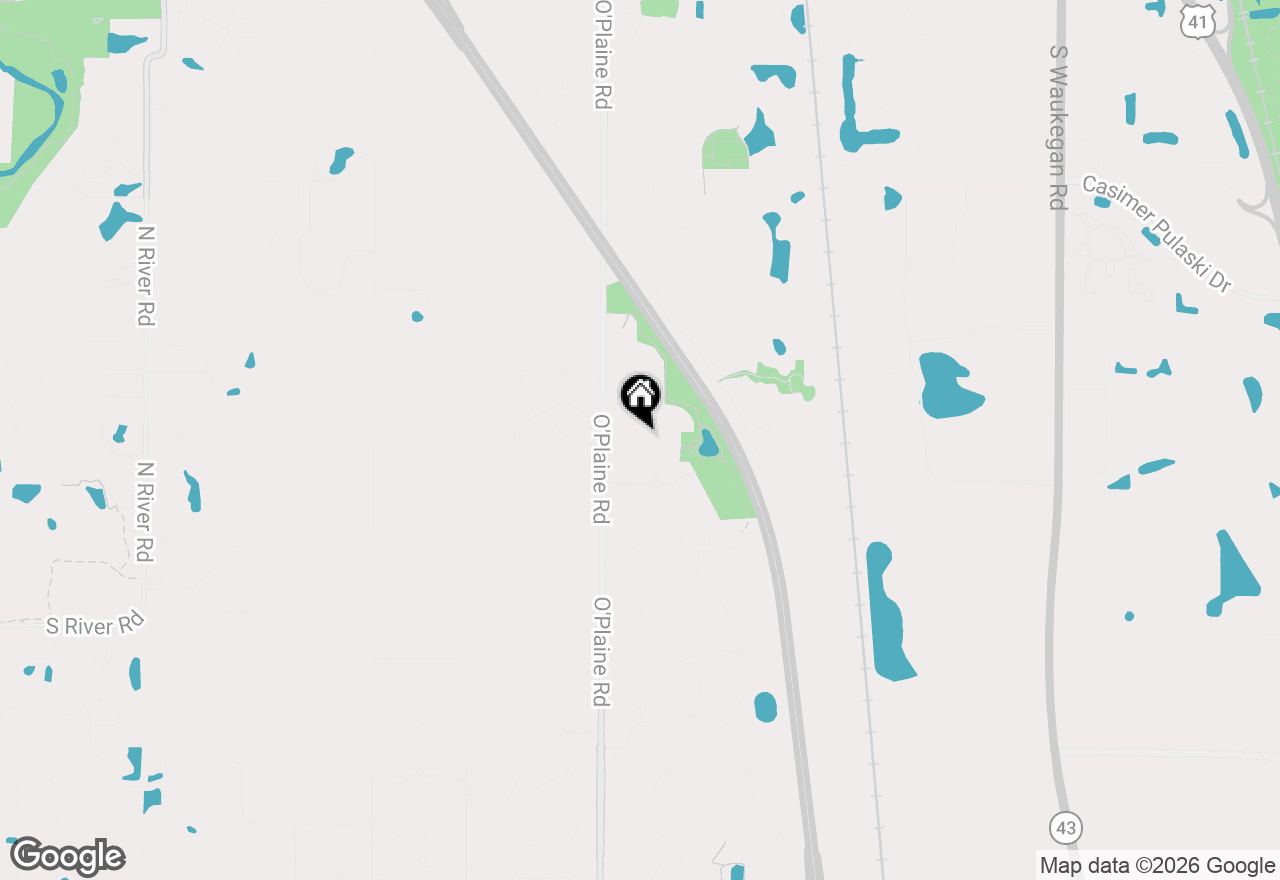 Map of 4540 W Westchester Lane, Libertyville, IL 60048