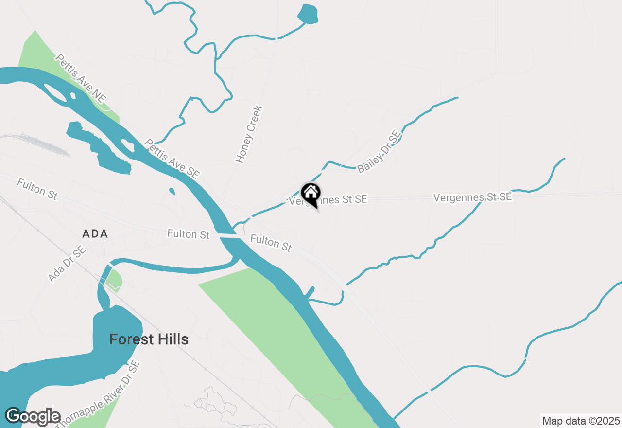 Map of 8134 Vergennes Street Se, Ada, MI 49301