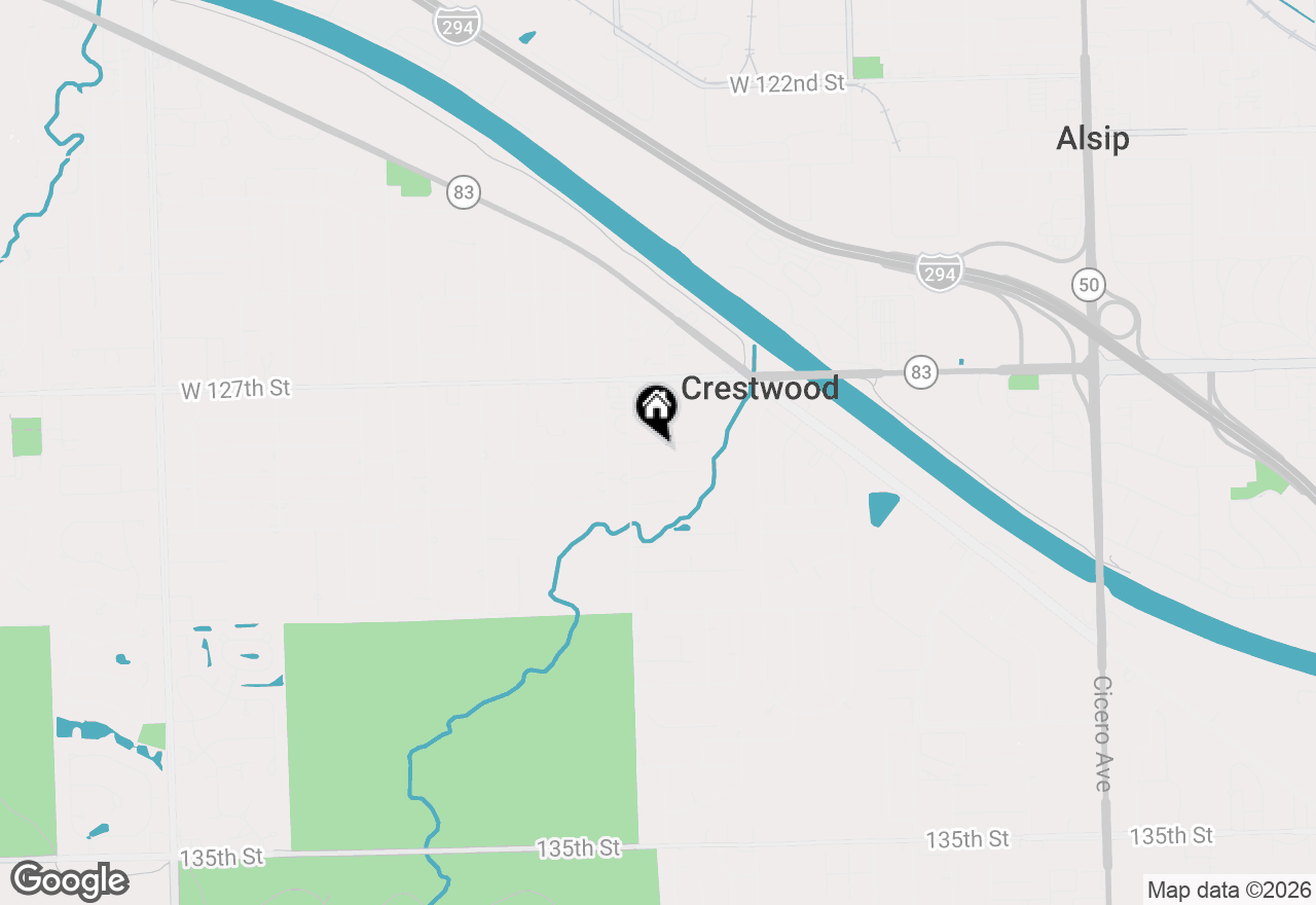 Map of 5539 Parkview Court, Crestwood, IL 60445