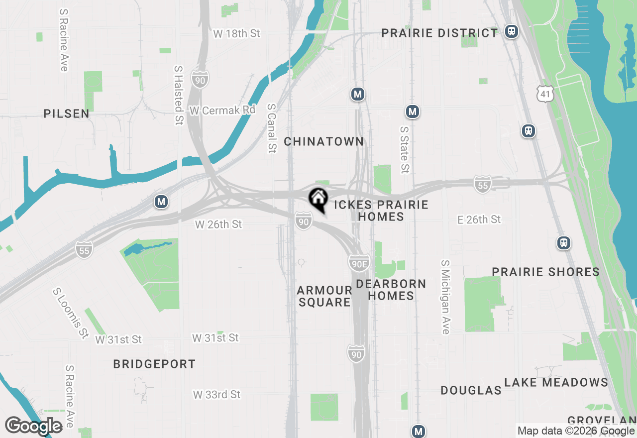 Map of (Address confidential), Chicago, Illinois 60616