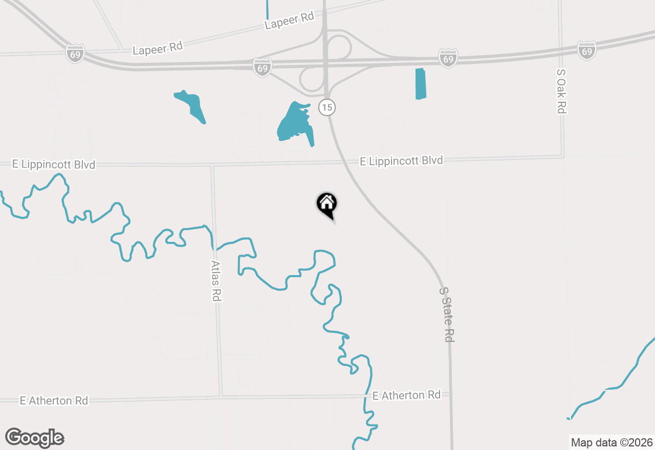 Map of 9512 E Lippincott Boulevard, Davison, MI 48423