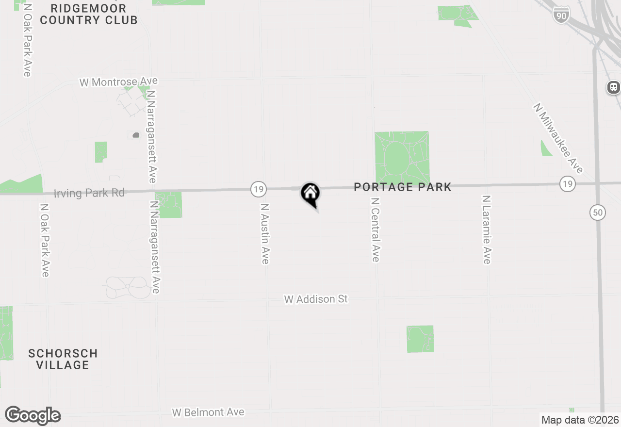 Map of 5818 W Byron Street, Chicago, IL 60634