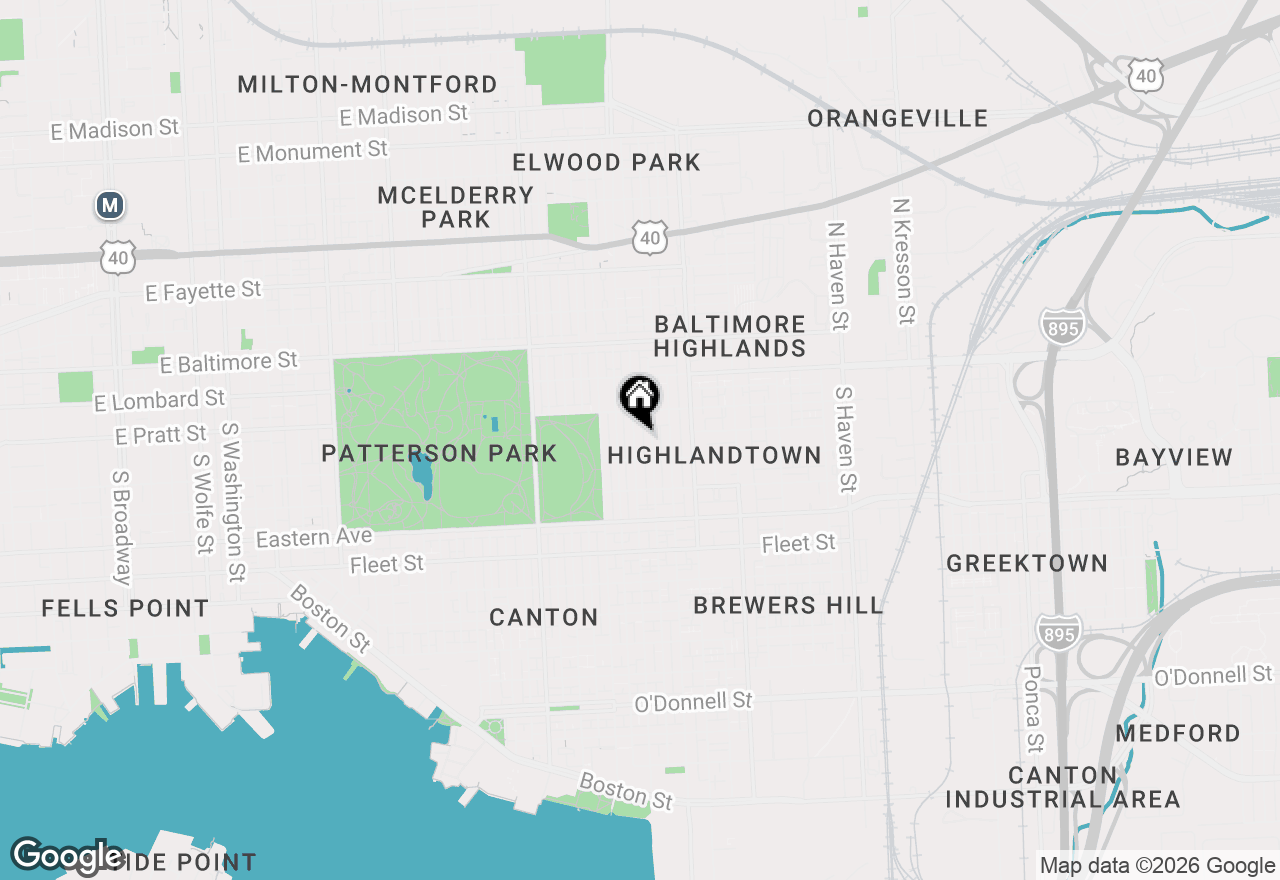 Map of 247 S East Avenue, Baltimore, MD 21224