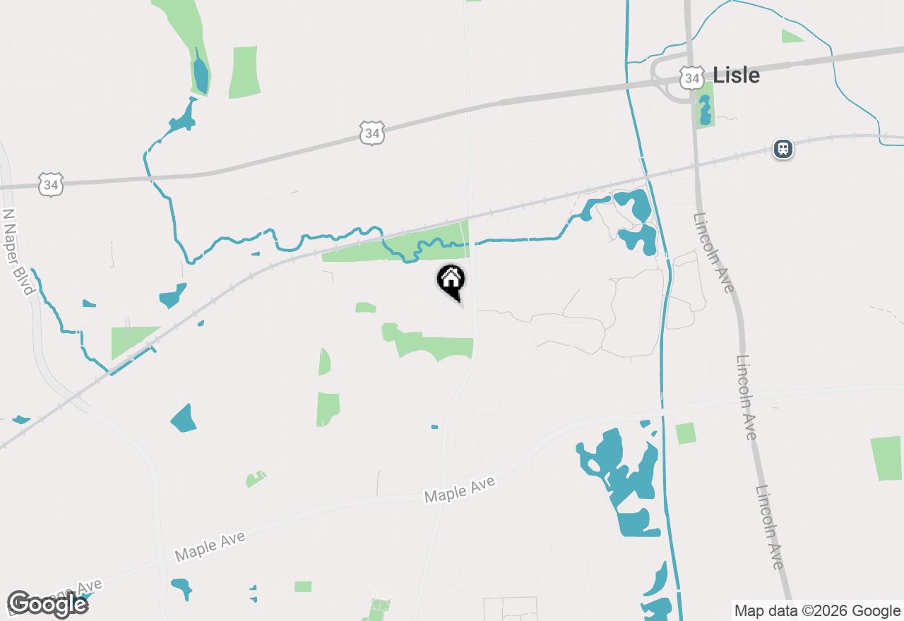 Map of 2007 Ohio Street, Lisle, IL 60532