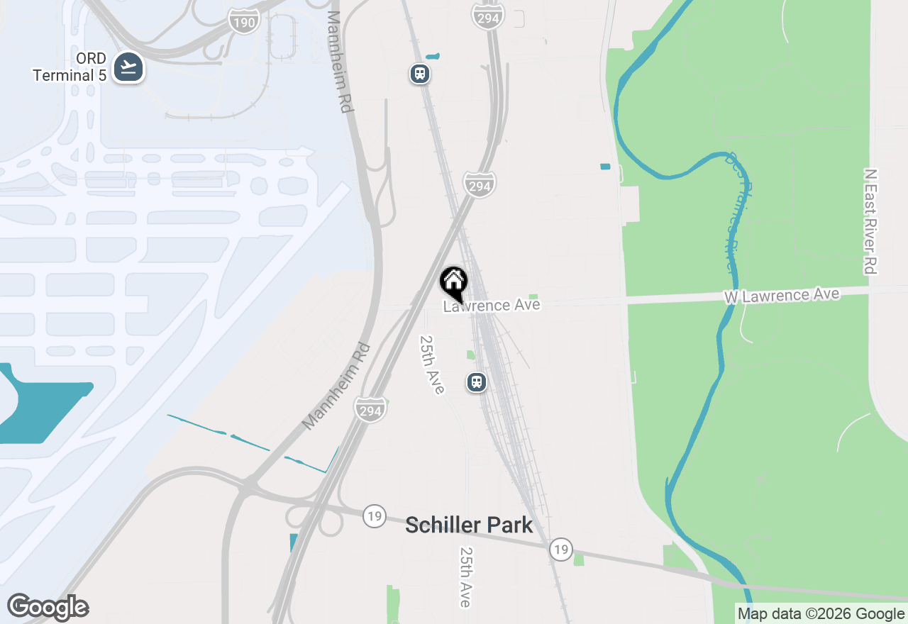 Map of 9815 Lawrence Court #3AF, Schiller Park, IL 60176