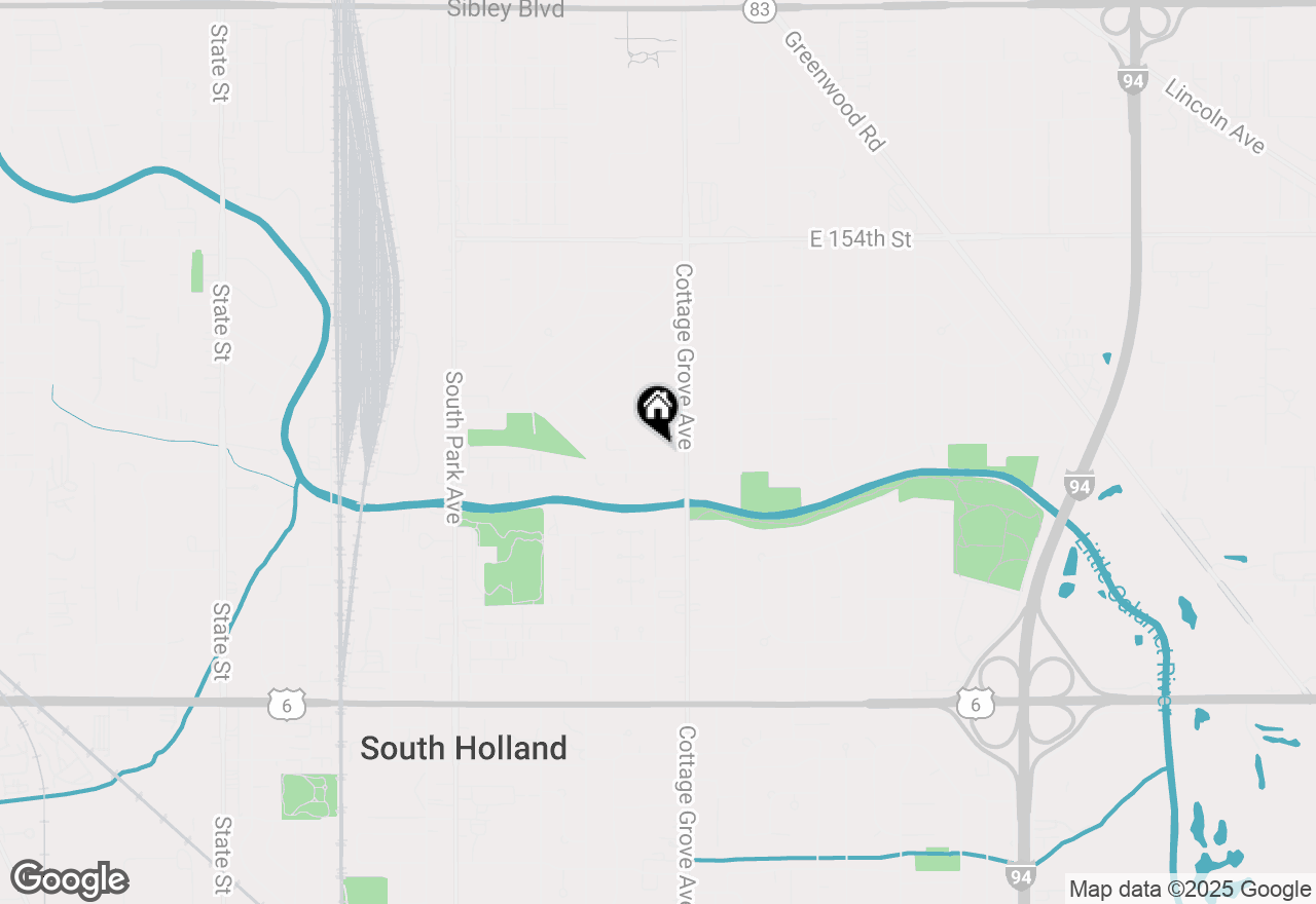 Map of 737 E 157th Place, South Holland, IL 60473