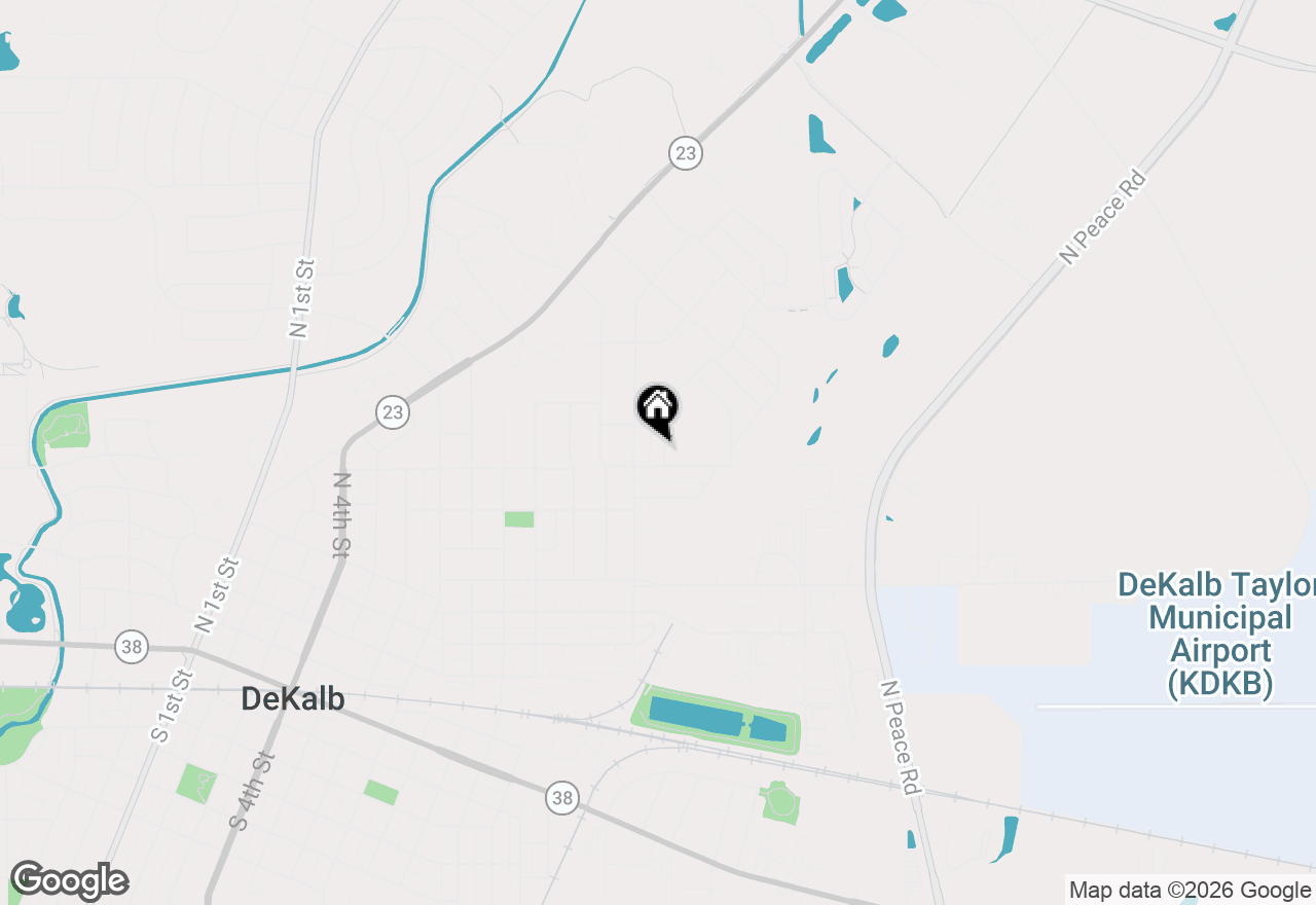 Map of 913 N 15th Street, Dekalb, IL 60115