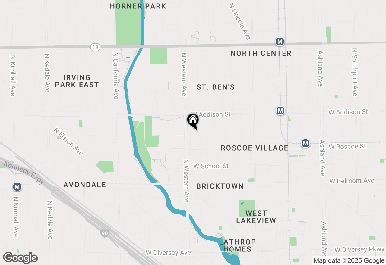 Map of 3456 N Claremont Avenue, Chicago, IL 60657