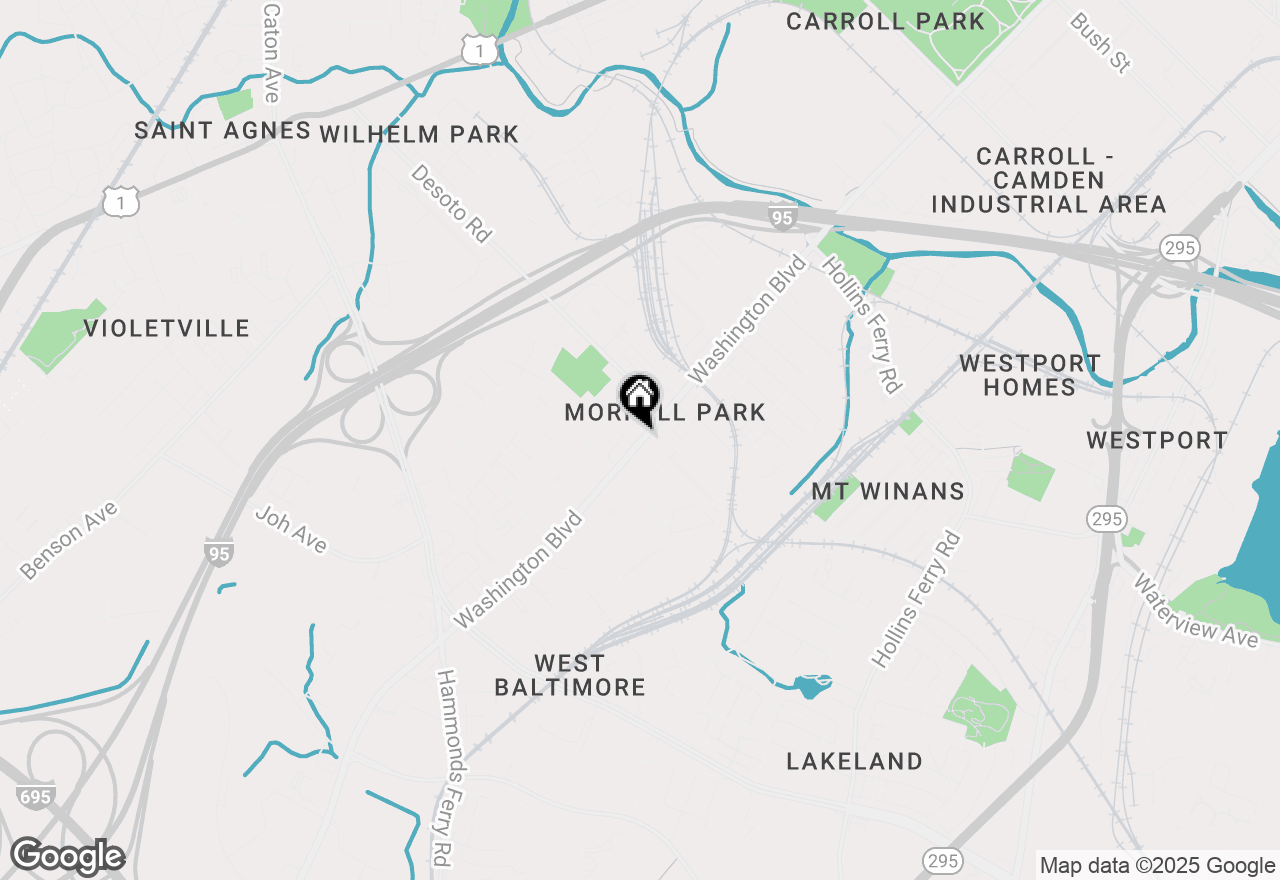 Map of 2728 Washington Boulevard, Baltimore, MD 21230