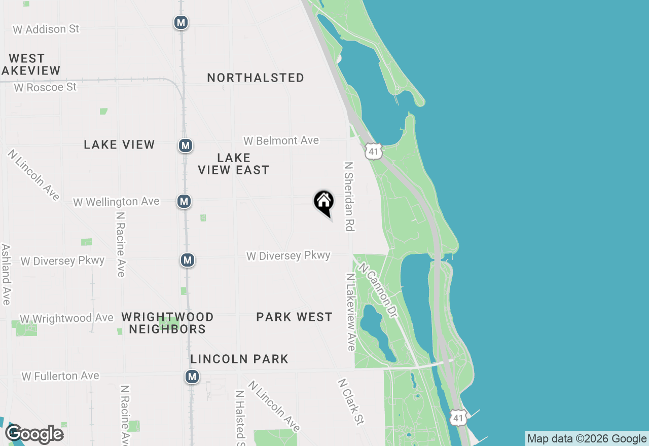 Map of 450 W Surf Street #1, Chicago, IL 60657