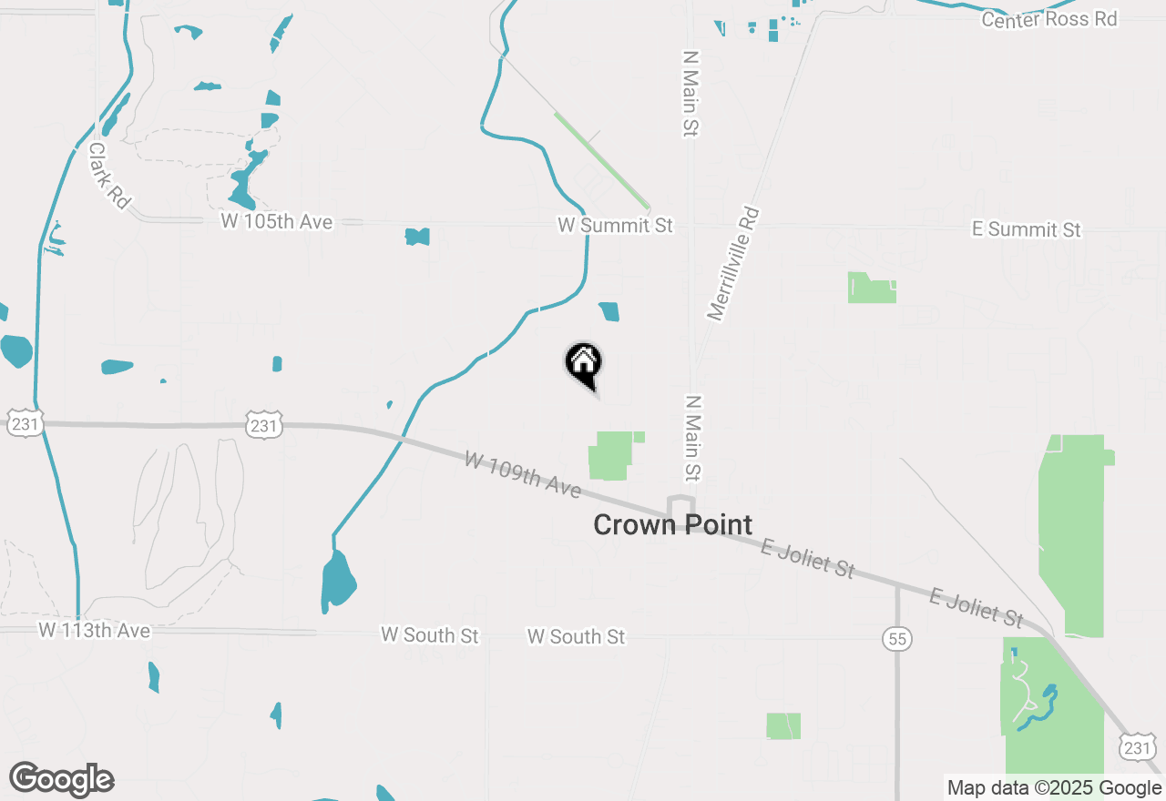 Map of 301 Hoffman Street, Crown Point, IN 46307