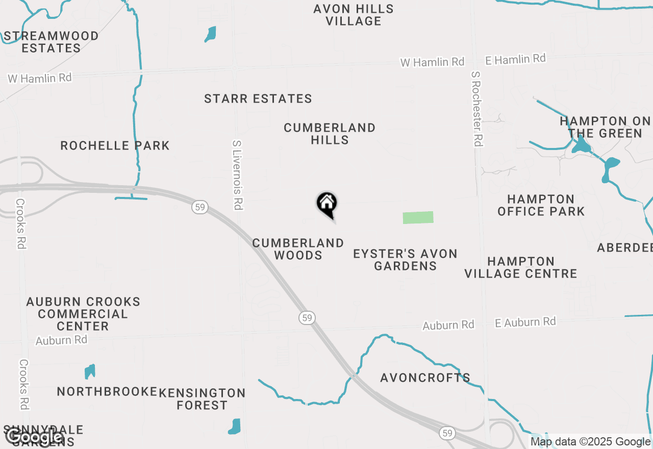 Map of 2566 Harrington Road, Rochester Hills, MI 48307