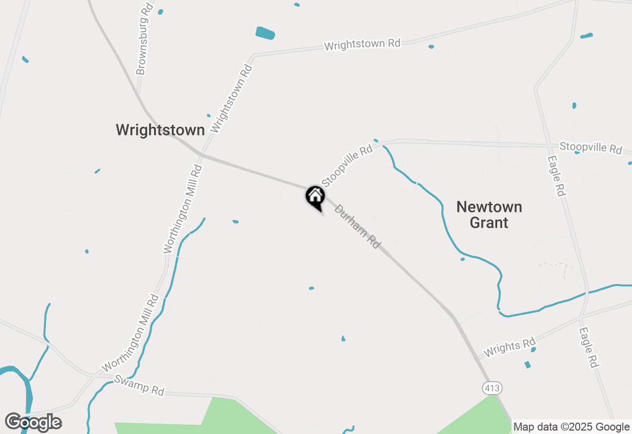 Map of 196 Twining Bridge Road, Newtown, PA 18940