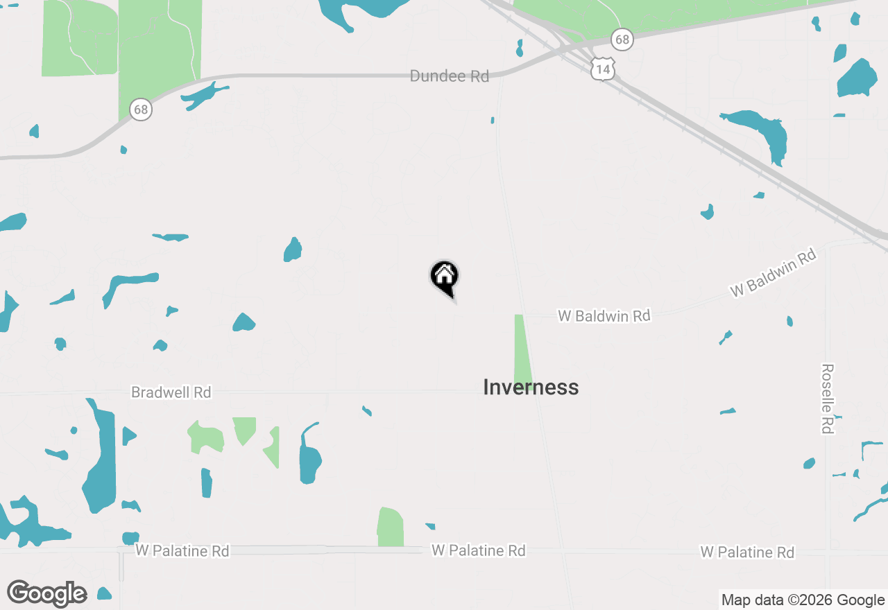Map of 357 Roberts Road, Inverness, IL 60010