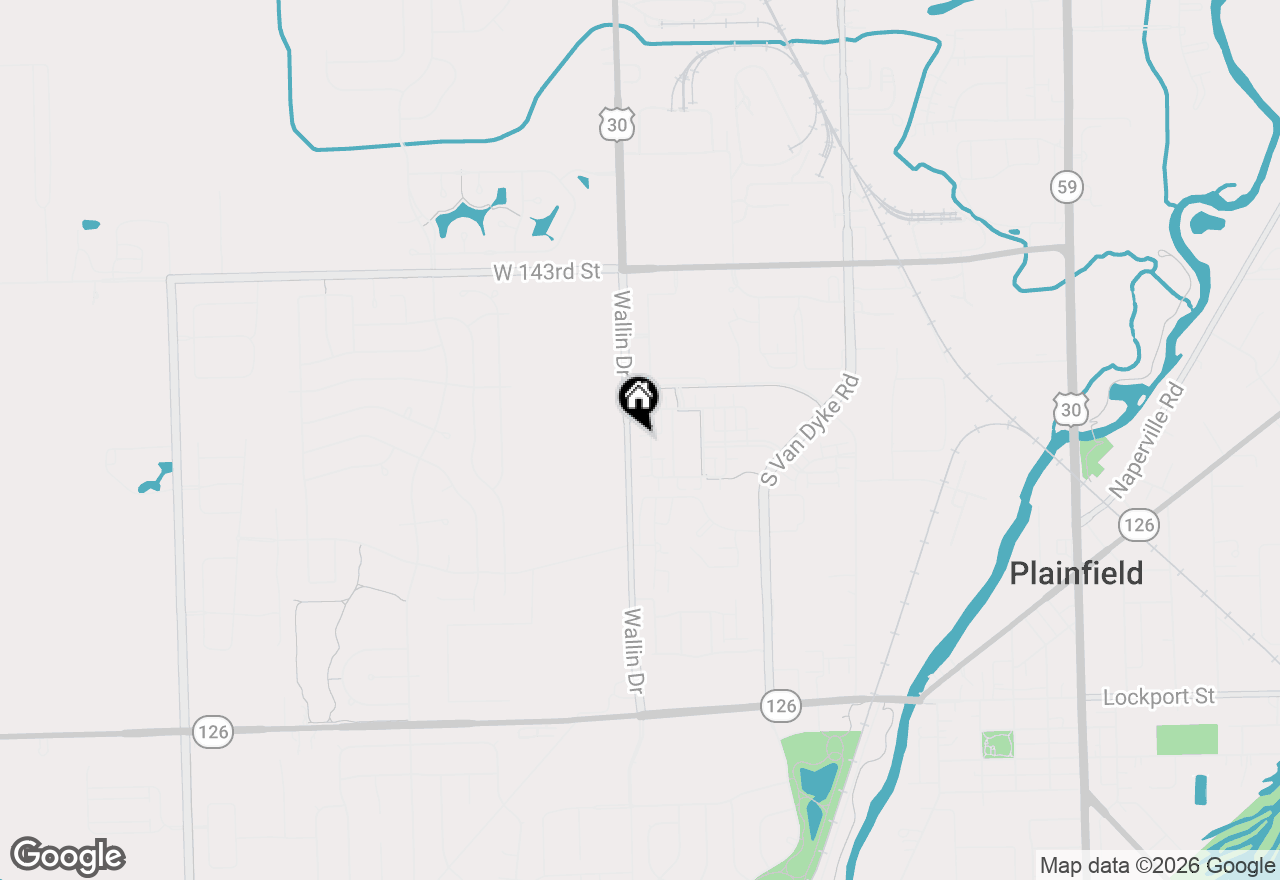 Map of 14530 Thomas Jefferson Drive, Plainfield, IL 60544