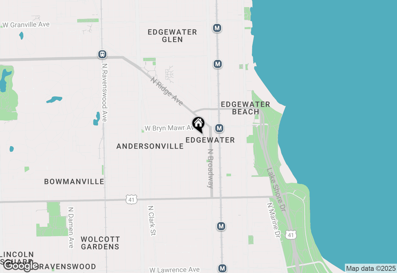 Map of 5526 N Magnolia Avenue #33, Chicago, IL 60640