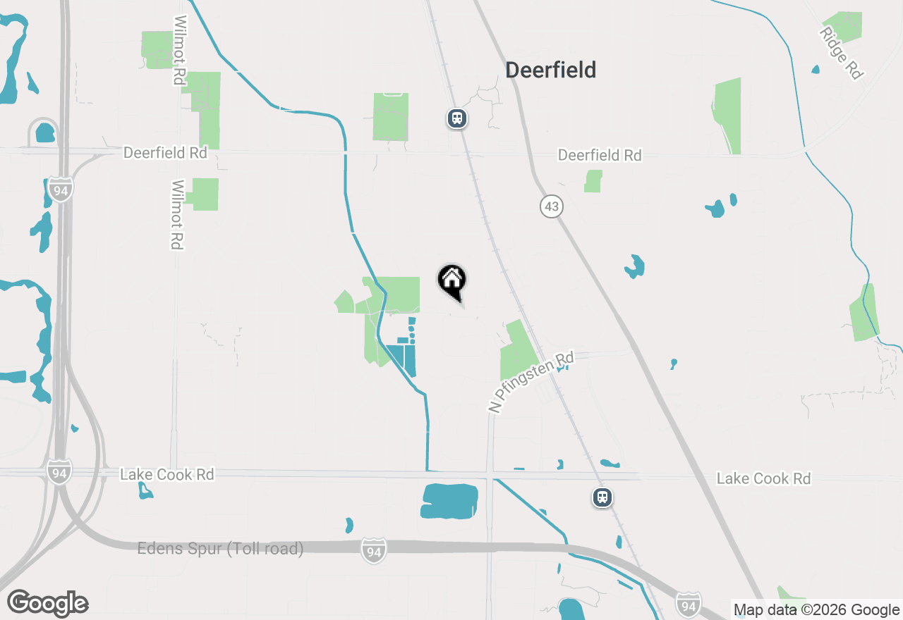 Map of 402 Locust Place, Deerfield, IL 60015