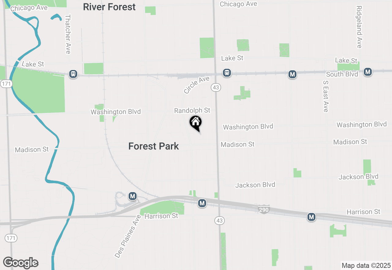 Map of 315 Marengo Avenue #2I, Forest Park, IL 60130