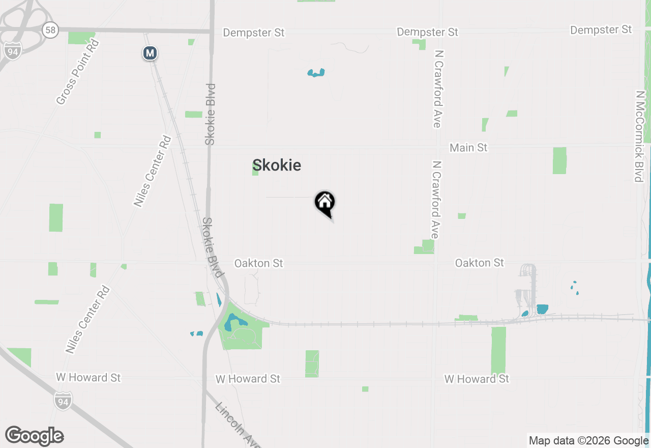 Map of 8119 Kostner Avenue, Skokie, IL 60076