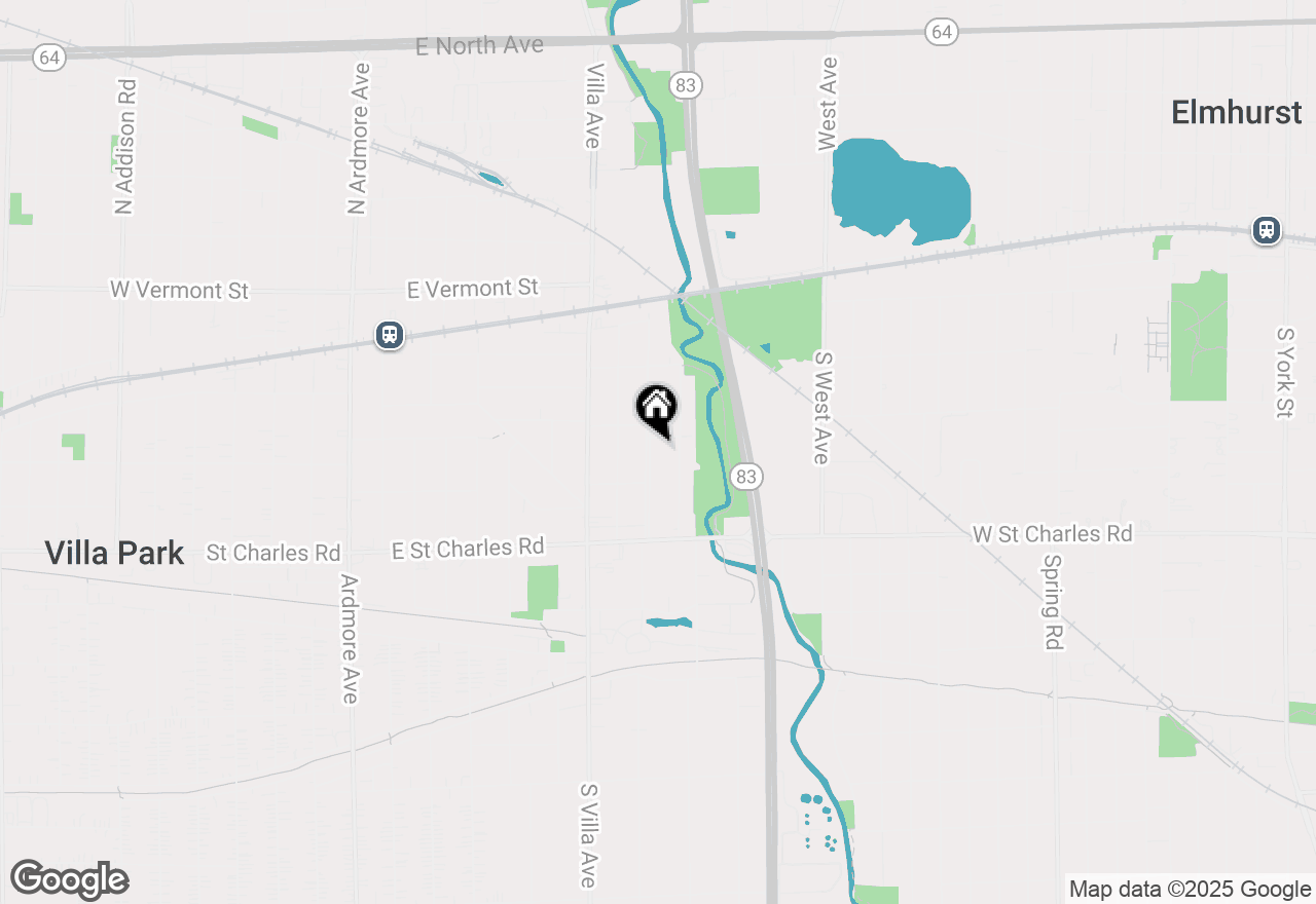 Map of 227 S Oakland, Elmhurst, IL 60126