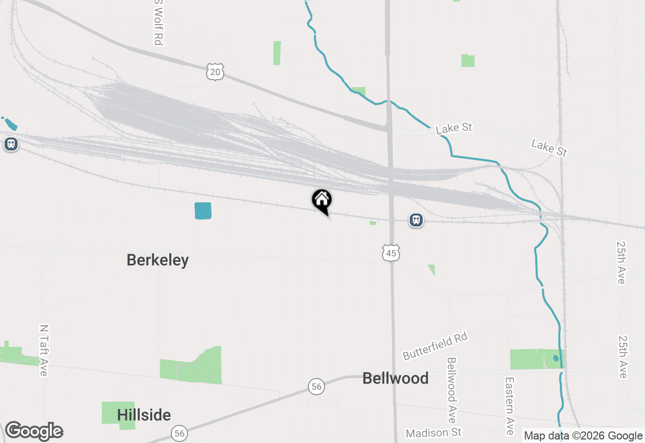 Map of 35 46th Avenue, Bellwood, IL 60104