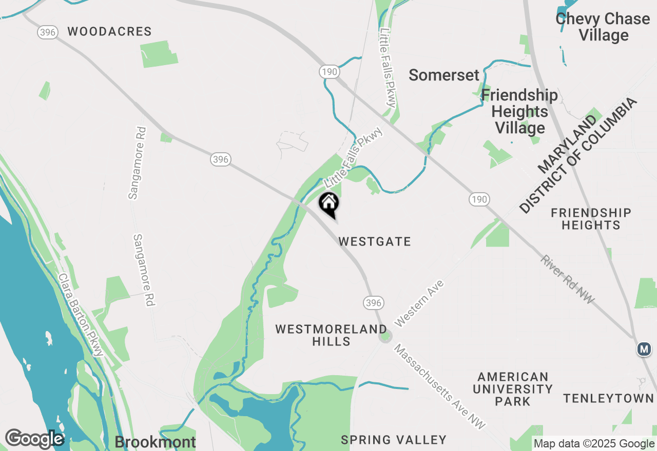 Map of 5323 Massachusetts Avenue, Bethesda, MD 20816