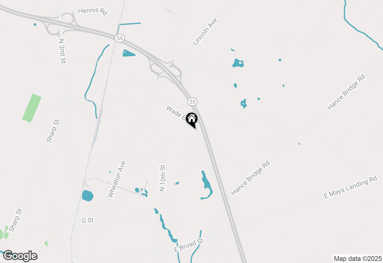 Map of 1,2,3,4,5,6,7,8,9,10 Whitaker Court, Millville, NJ 08332