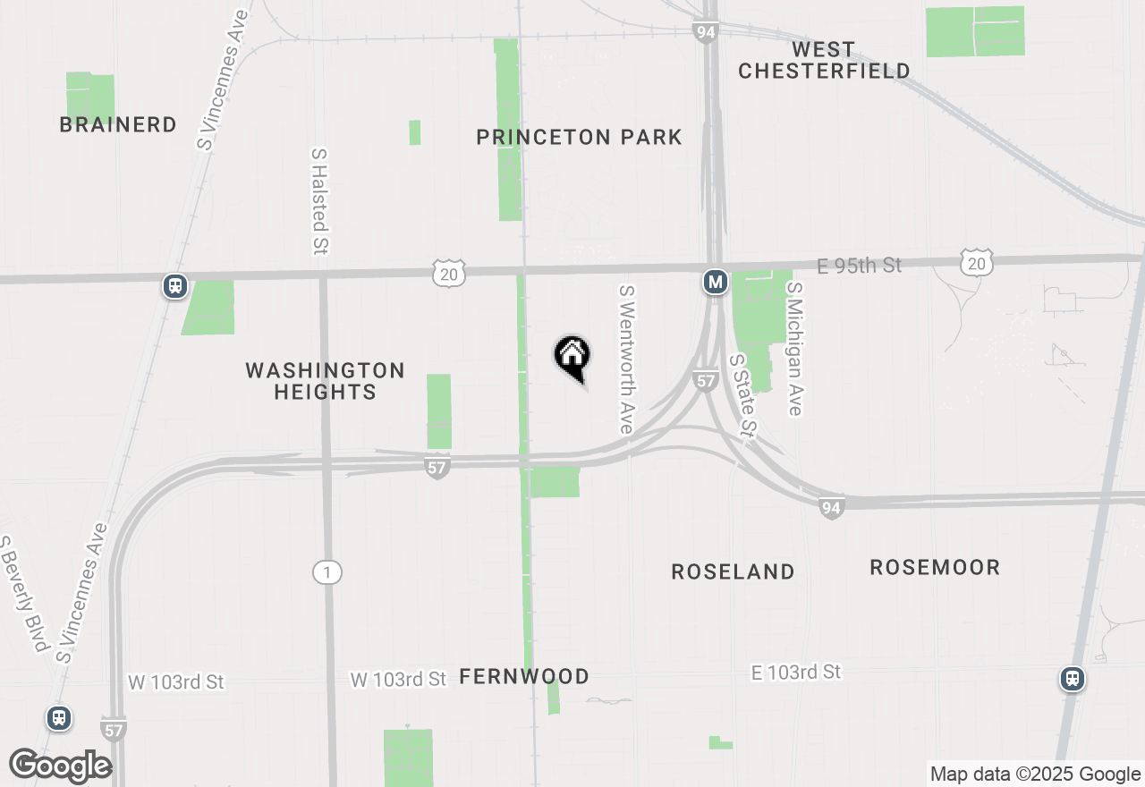 Map of 9724 S Princeton Avenue, Chicago, IL 60628