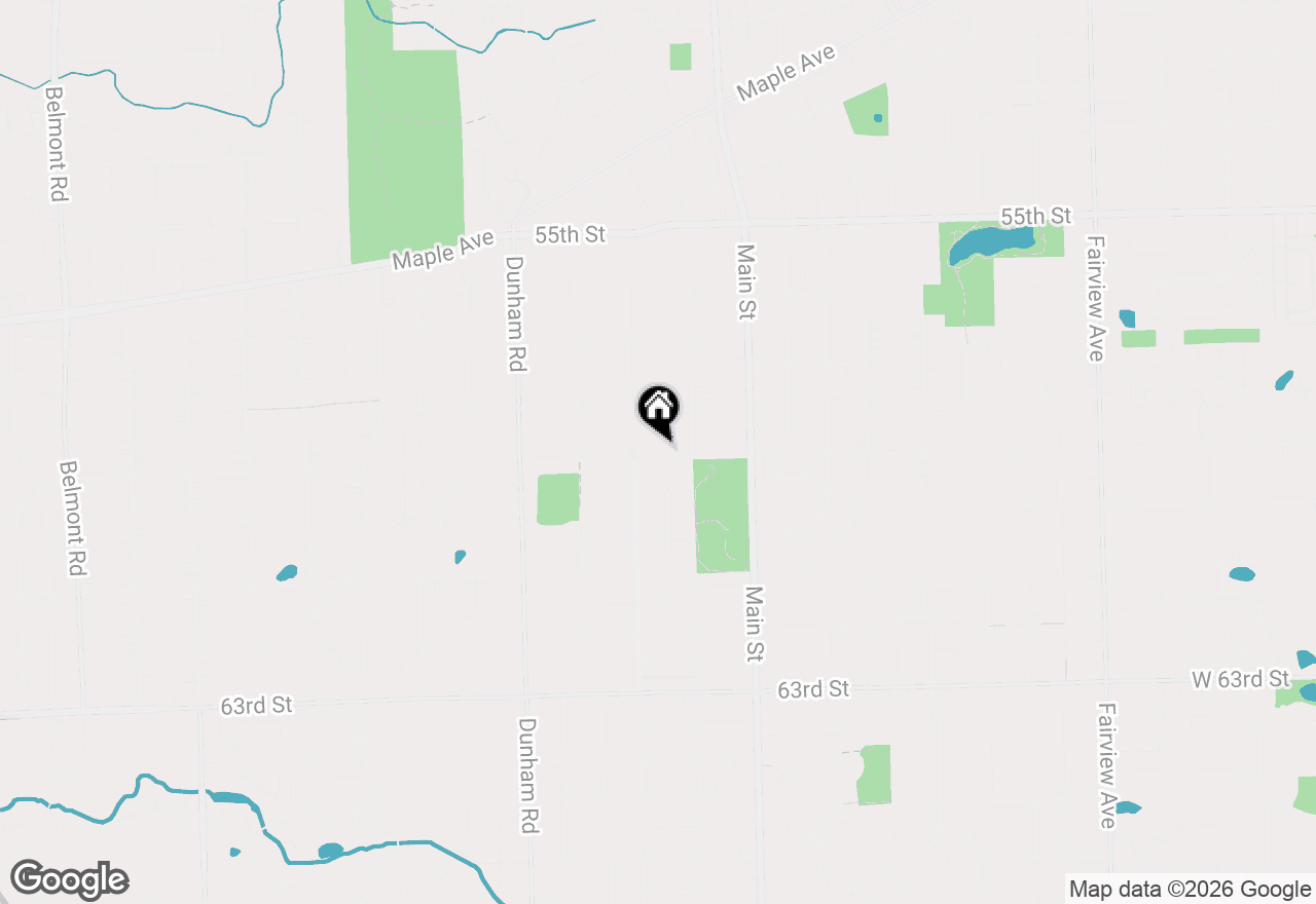 Map of 1124 59th Street, Downers Grove, IL 60516