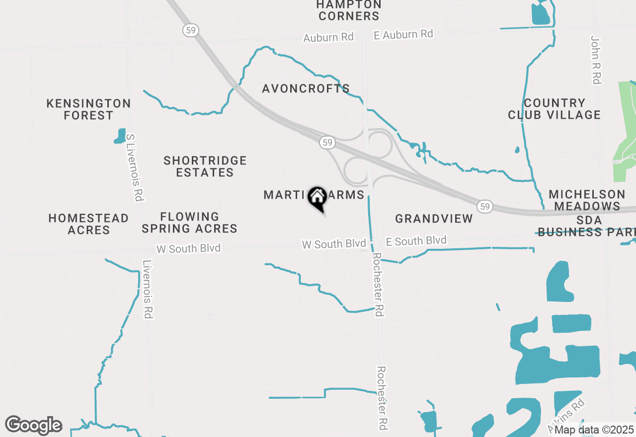 Map of 3845 Hazelton Avenue, Rochester Hills, MI 48307