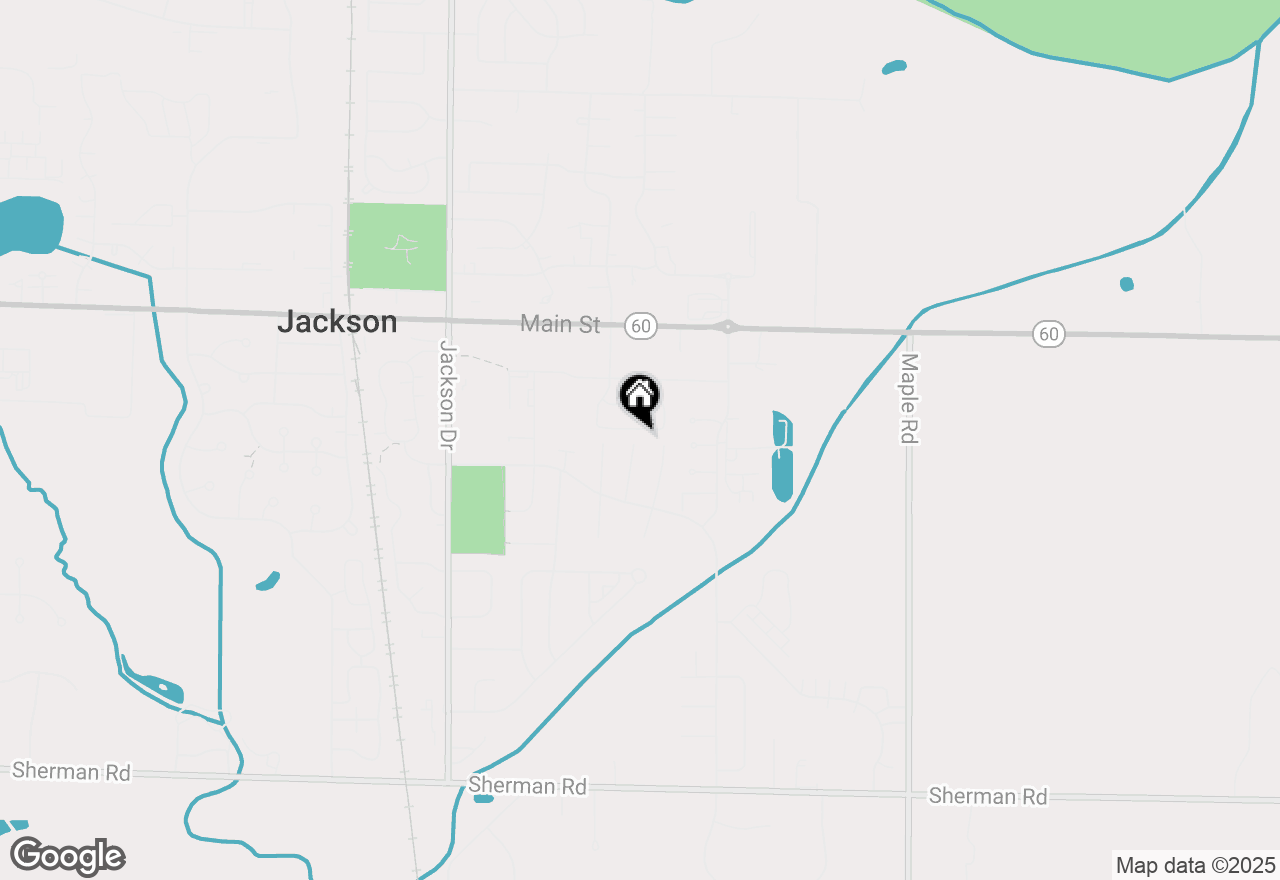 Map of W197N16604 Ridgeway Dr, Jackson, WI 53037