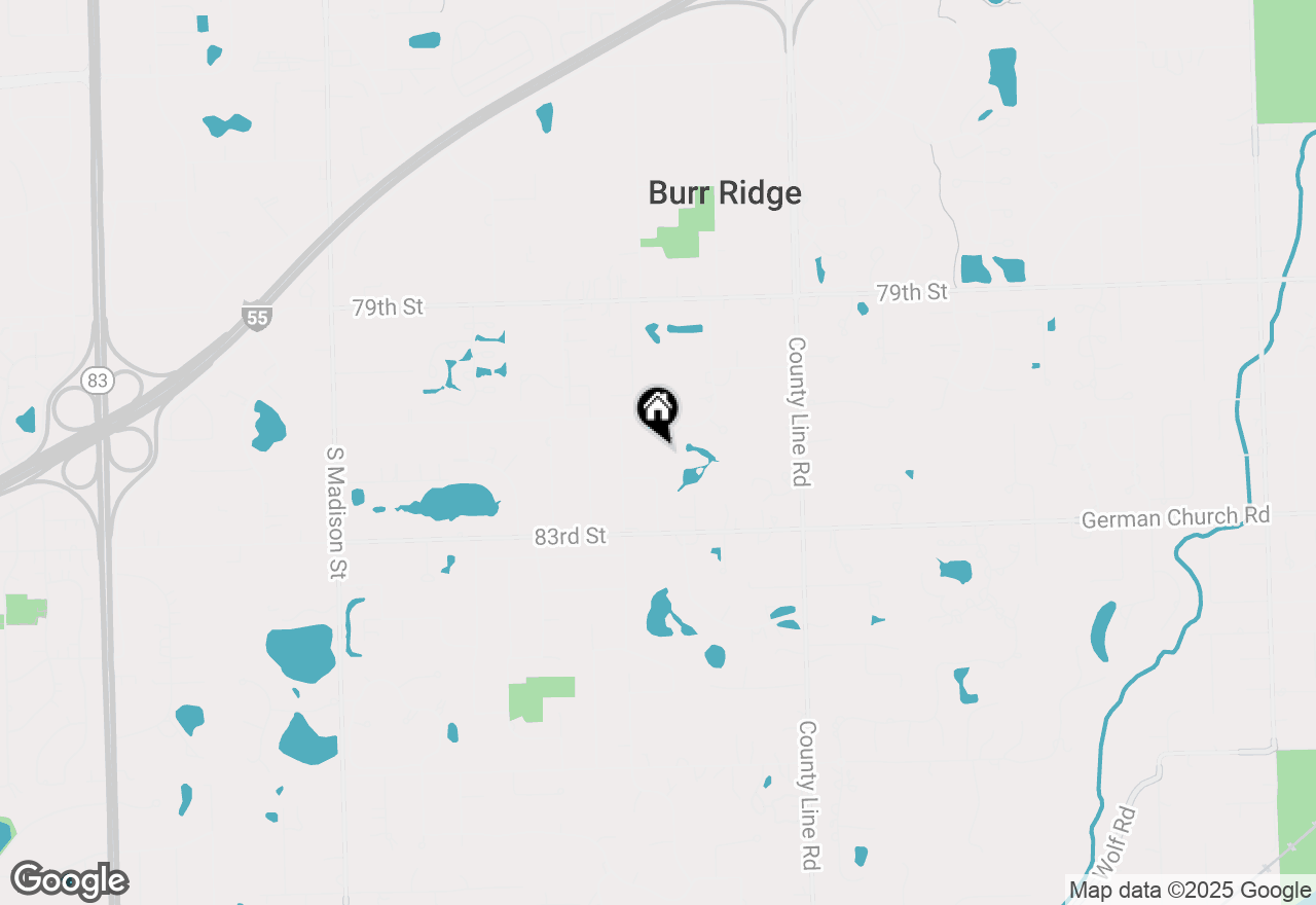 Map of 15W521 81st Street, Burr Ridge, IL 60527