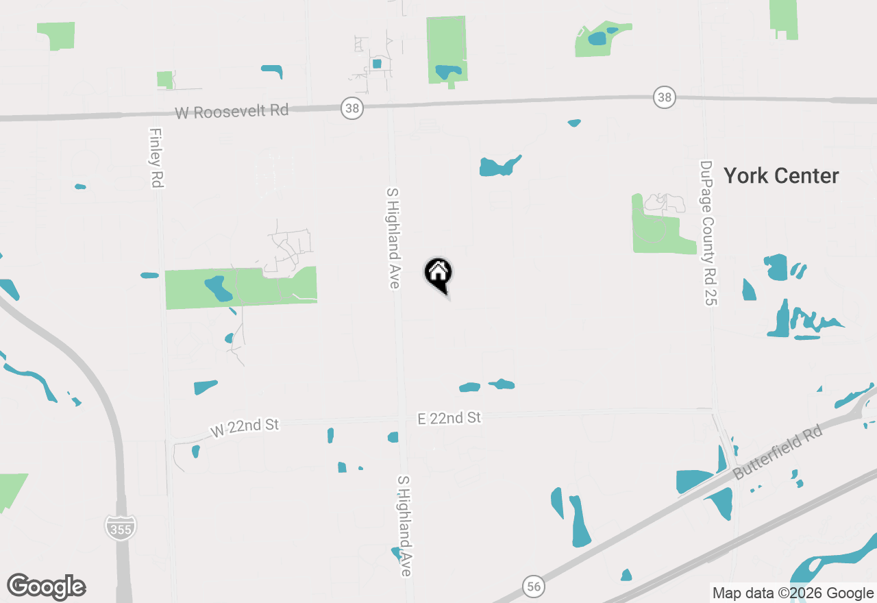 Map of 1705 S Stewart Avenue, Lombard, IL 60148