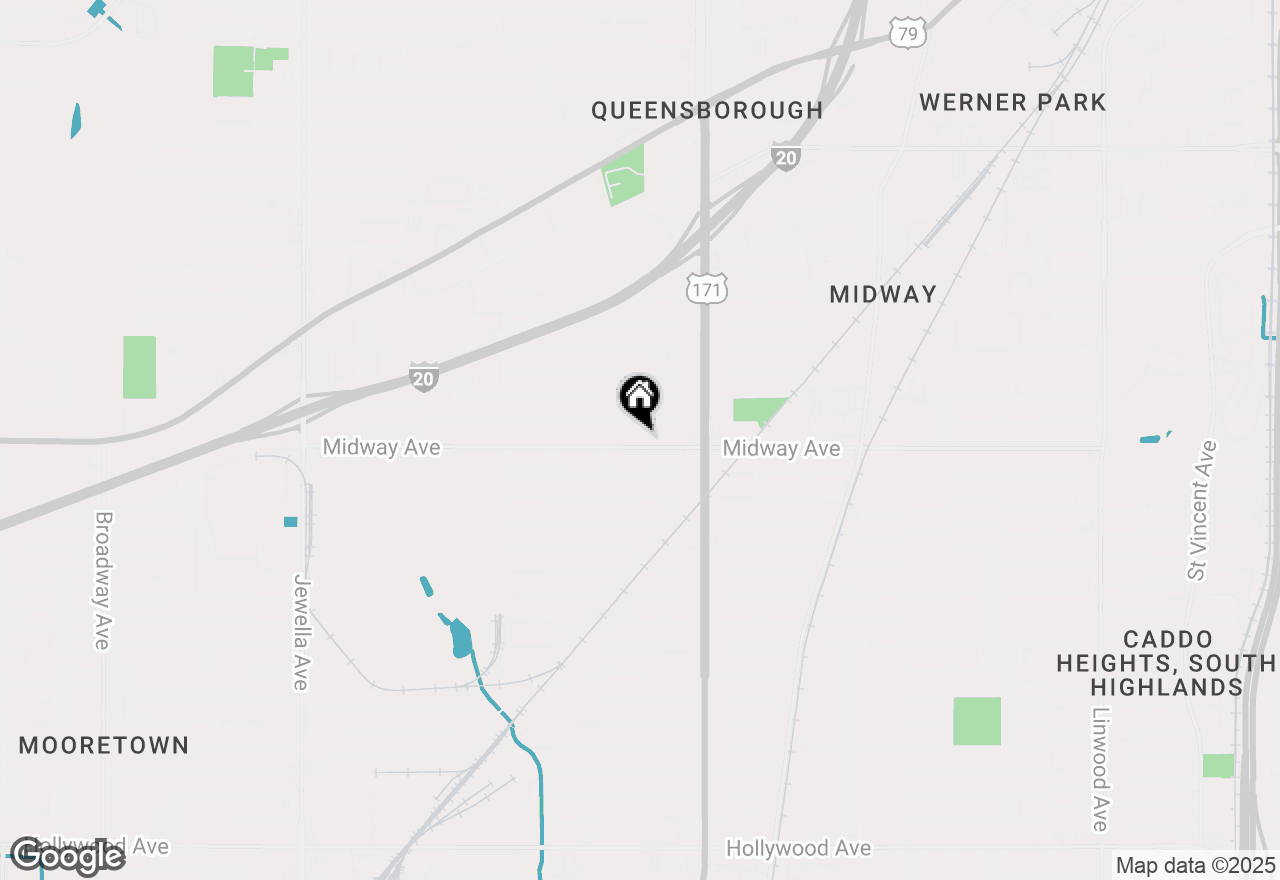 Map of 2918 Midway Street, Shreveport, LA 71109