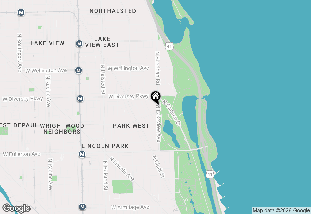 Map of 2700 N Lakeview Avenue #2, Chicago, IL 60614