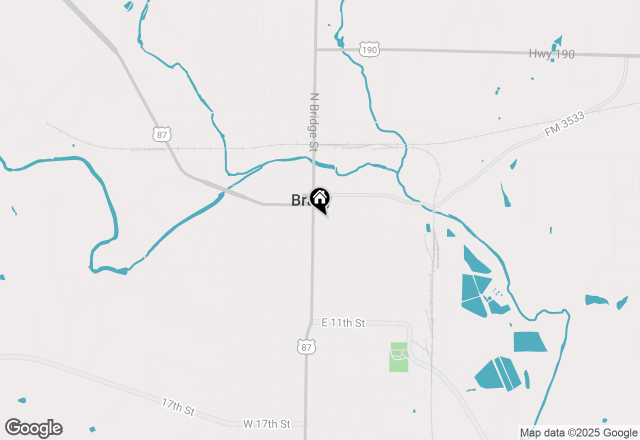 Map of 206 S Blackburn, Brady, TX 76825