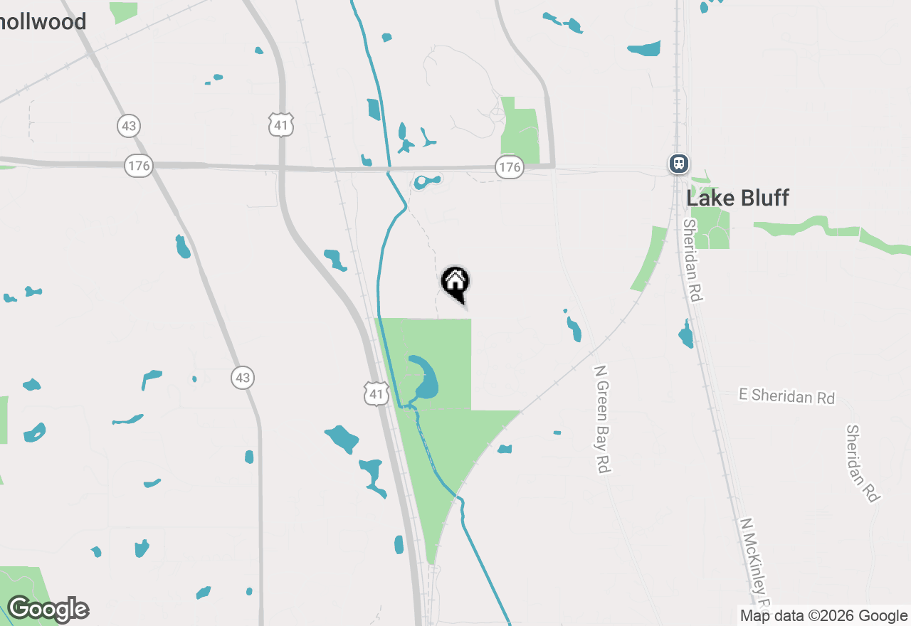 Map of 502 W Witchwood Lane, Lake Bluff, IL 60044