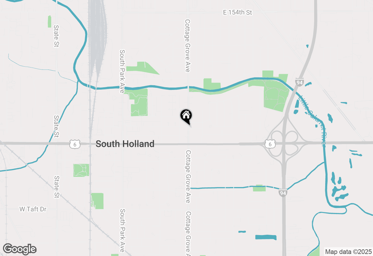 Map of 725 E 161st Street, South Holland, IL 60473