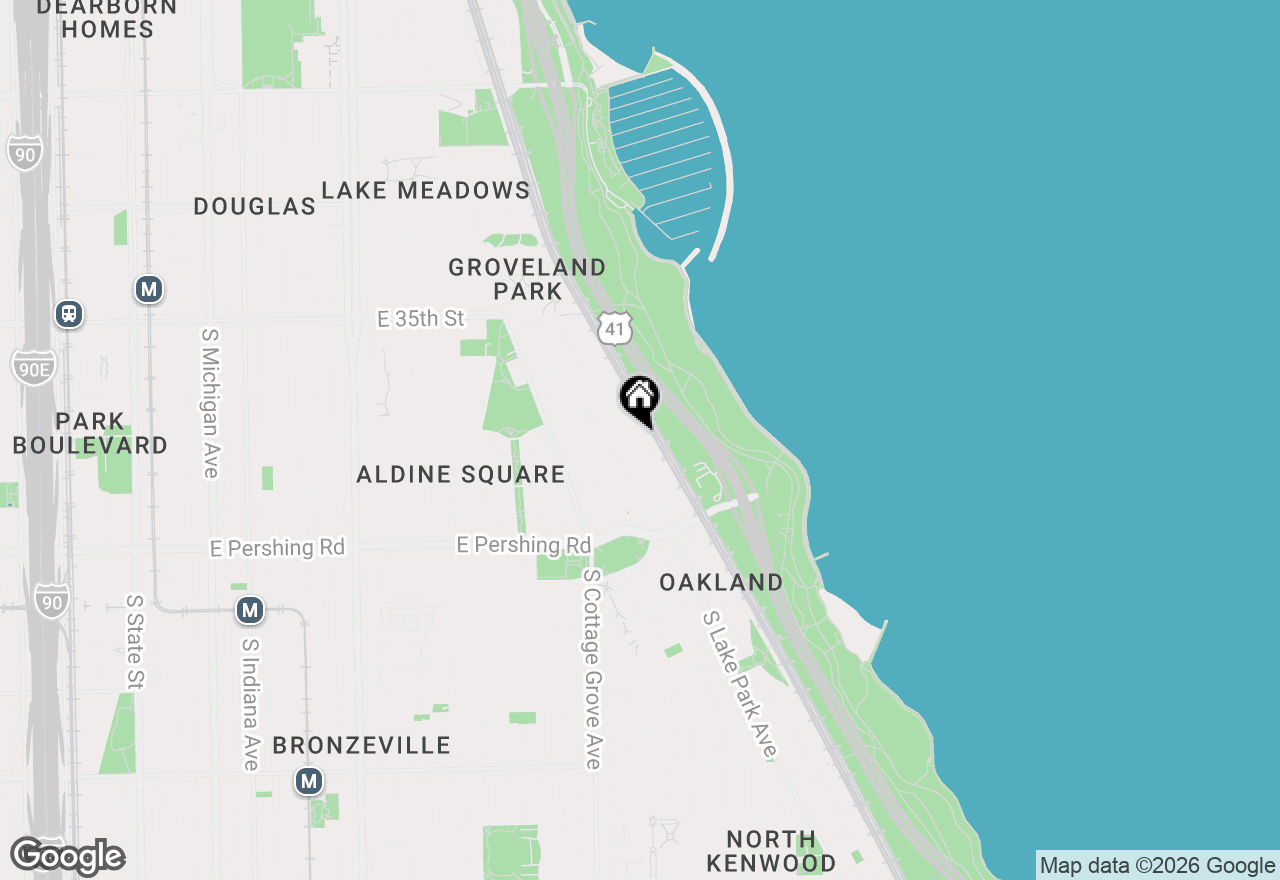Map of 3761 S Lake Park Avenue, Chicago, IL 60653